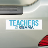 Leraren Barack Obama Bumpersticker 2012 (Op auto)
