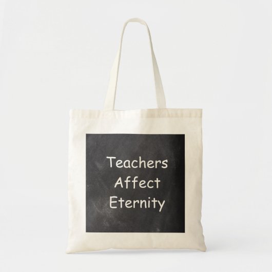 Leraren beïnvloeden Eternity halkboard Design Gift Tote Bag (Voorkant)