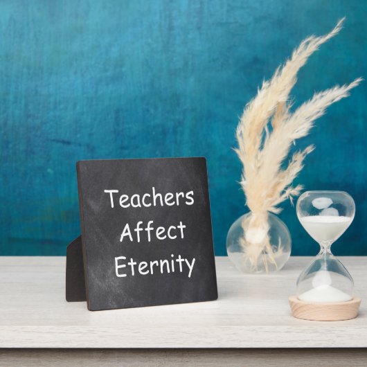 Leraren beïnvloeden het ontwerp-cadeau van het eli fotoplaat (Insitu)