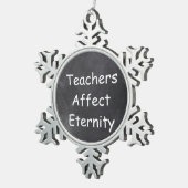 Leraren beïnvloeden het ontwerp-cadeau van het eli tin sneeuwvlok ornament (Rechts)