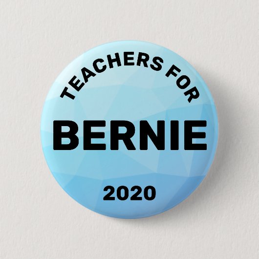 Leraren Bernie Sanders 2020 Ronde Button 5,7 Cm (Voorkant)