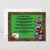 Leraren bidden briefkaart (Voorkant / Achterkant)