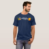 Leraren Chemie plus Lightning is gelijk aan Flash T-shirt (Voorkant volledig)