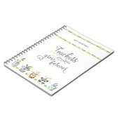 Leraren Citeren Pot met Cute Dier Plant Notitieboek (Linkerzijde)