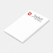 Leraren citeren rood appelhart "planten zaden" post-it® notes (Schuin)
