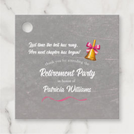 Leraren Classic School Bell Pensioenfeest Bedankjes Labels