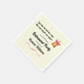 Leraren Classic School Bell Pensioenfeest Servet (Hoek)