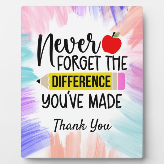 Leraren Dank je Fotoplaat (Voorkant)