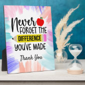 Leraren Dank je Fotoplaat (Zijkant)