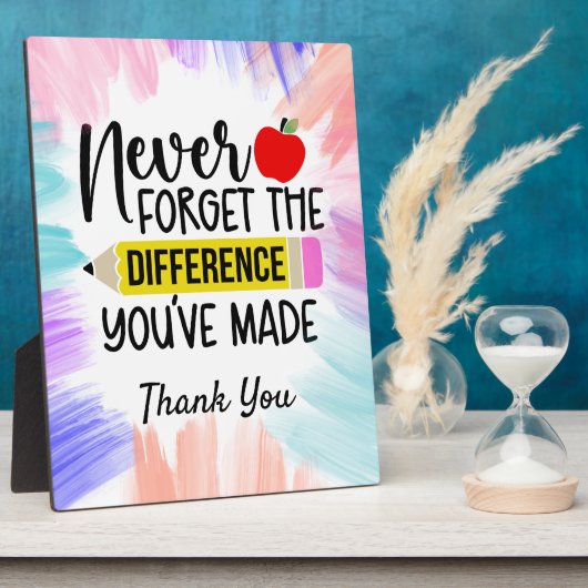 Leraren Dank je Fotoplaat (Zijkant)