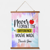 Leraren Dank je Hangend Wandkleed (Voorkant)