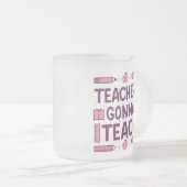 Leraren die les geven matglas koffiemok (Voorkant rechts)