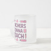 Leraren die les geven matglas koffiemok (Voorkant links)