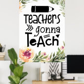 Leraren die poster leren (Thuiskantoor)