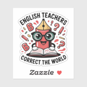 Leraren Engels Corrigeren de Wereld – Trots op Gra Sticker