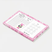 Leraren Funny Owl Desk Calendar Memo Post-it® Notes (Schuin)