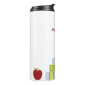 Leraren gestapelde boeken Aangepaste thermische ge Thermosbeker (Gedraaid links)