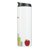 Leraren gestapelde boeken Aangepaste thermische ge Thermosbeker (Geroteerd rechts)