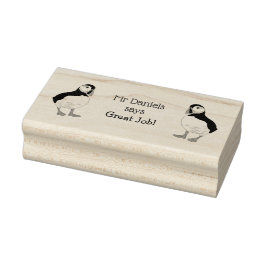 Leraren Geweldige Prestatie Puffin Stempel