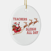 Leraren glijden de hele dag keramisch ornament (Rechts)