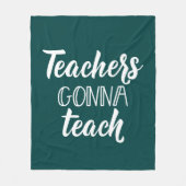 Leraren Gonna Teach Fleece Deken (Voorkant)