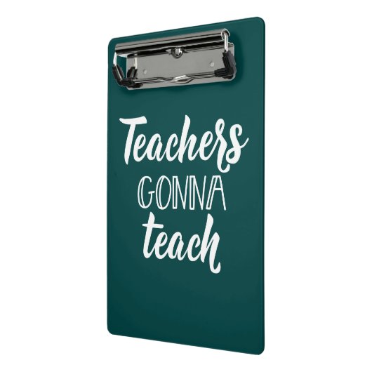 Leraren Gonna Teach Mini Klembord (Angled2)