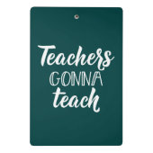 Leraren Gonna Teach Mini Klembord (Achterkant)