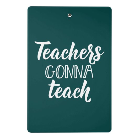 Leraren Gonna Teach Mini Klembord (Achterkant)