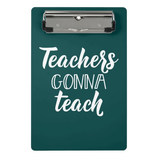 Leraren Gonna Teach Mini Klembord (Voorkant)