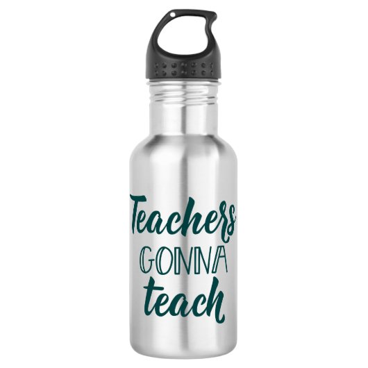 Leraren Gonna Teach Waterfles (Voorkant)