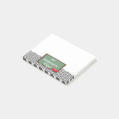 Leraren Gray Chevron Chalkboard Post-it® notes (Schuin)