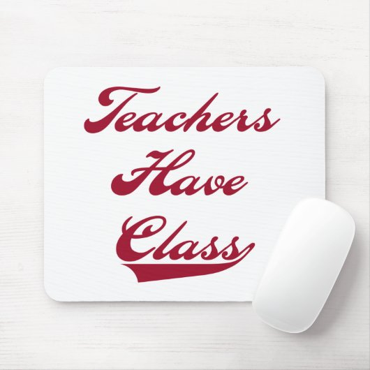 Leraren hebben een klasse rood muismat (Met muis)