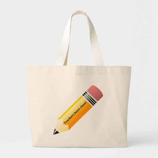 Leraren hebben les grote tote bag (Voorkant)