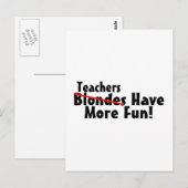 Leraren hebben meer plezier briefkaart (Voorkant / Achterkant)