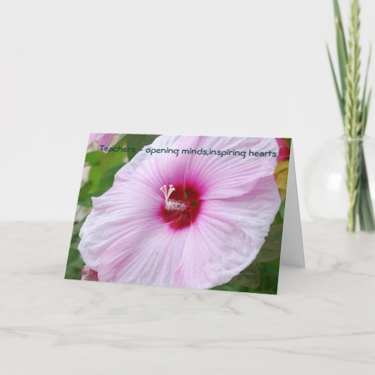 Leraren - het openen van de geest, het inspireren  kaart (Voorkant)