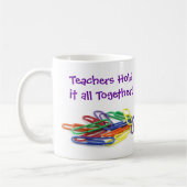 Leraren houden het samen in Paperclips Koffiemok (Links)