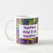 Leraren houden het samen in Paperclips Koffiemok (Links)