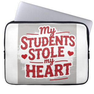 Leraren houden van studenten laptop sleeve