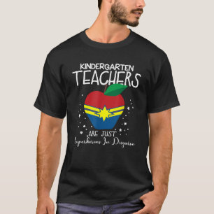 Leraren in de kleuterschool zijn gewoon superhelde t-shirt