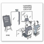 Leraren in opleiding grappen. lerarenopleiding sticker (Voorkant)