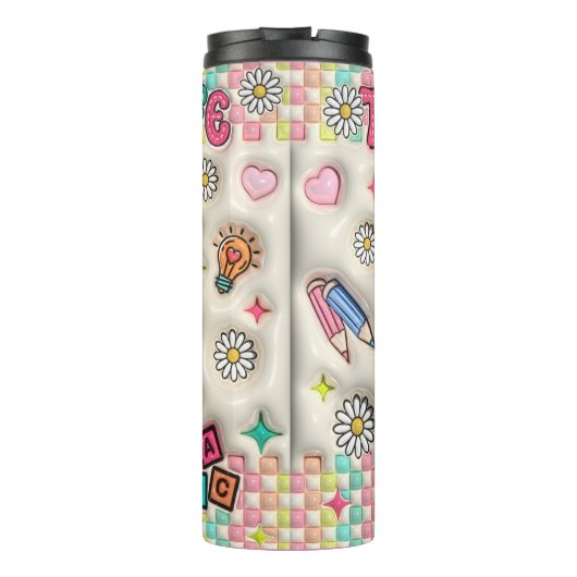 Leraren: inspireren, groeien, harten, geesten thermosbeker (Achterkant)