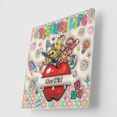 Leraren: inspireren, groeien, harten, geesten vierkante klok (Hoek)