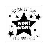Leraren Inspirerend Stempel Wow Keep it up (Design)