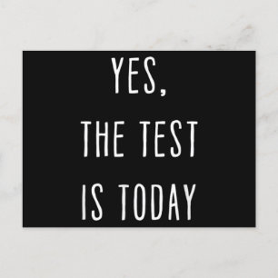 Leraren ja de test is tegenwoordig grappig leren briefkaart