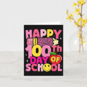 Leraren Kinder Happy 100ste Dag van de School Pink Kaart (Gele Bloem)