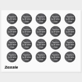 Leraren klasse Chalkboard Design Cadeauidee Ronde Sticker (Vel)