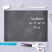 Leraren klasse Chalkboard Design Cadeauidee Tissuepapier (Craft)