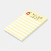 Leraren koelste ooit rode appel met gele voering post-it® notes (Schuin)