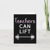 Leraren kunnen grappige gewichtheffen lifttraining kaart (Voorkant)
