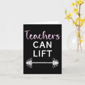 Leraren kunnen grappige gewichtheffen lifttraining kaart (Gele Bloem)